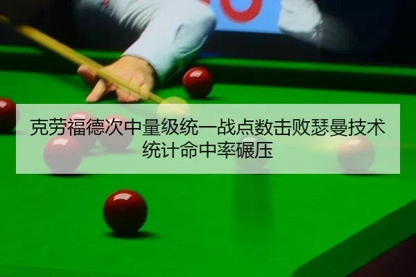 克劳福德次中量级统一战点数击败瑟曼技术统计命中率碾压